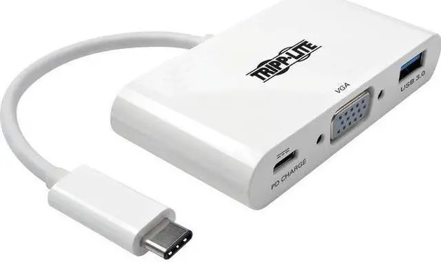 Alt view image 18 of 19 - Tripp Lite USB C to VGA Multiport Adapter w/ PD Charging USB Type C to VGA (U444-06N-VU-C)