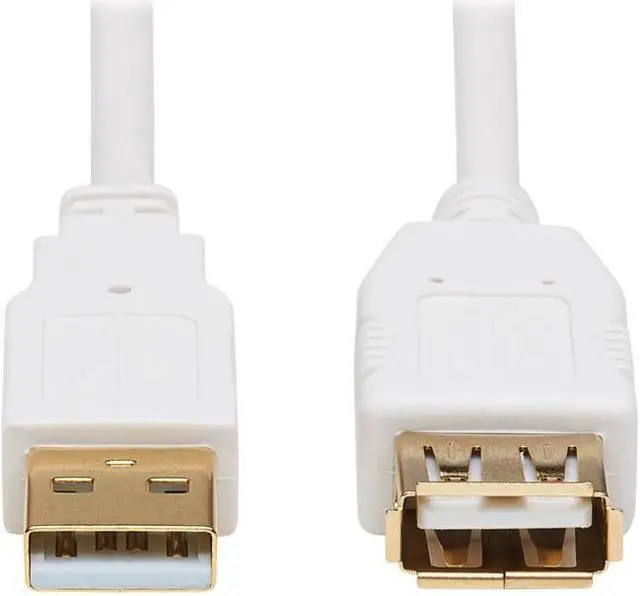Alt view image 16 of 16 - Tripp Lite USB-A Antibacterial Extension Cable M/F USB 2.0 White 6' U024AB006WH