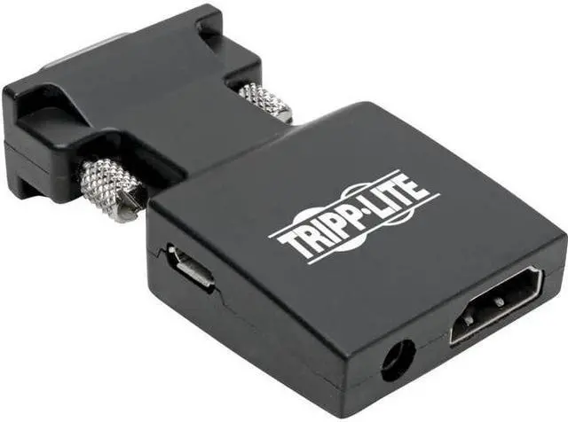 Alt view image 11 of 14 - Tripp Lite HDMI to VGA Active Converter with Audio (F/M), 1920 x 1200 (1080p) @ 60 Hz