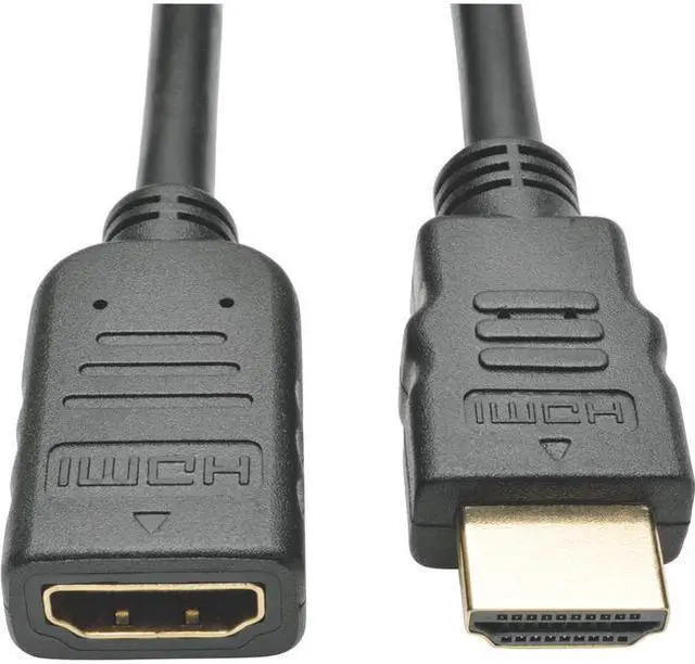 Alt view image 7 of 9 - Tripp Lite High-Speed HDMI Extension Cable with Ethernet and Digital Video with Audio, Ultra HD 4K x 2K (M/F), 6 ft. (P569-006-MF)