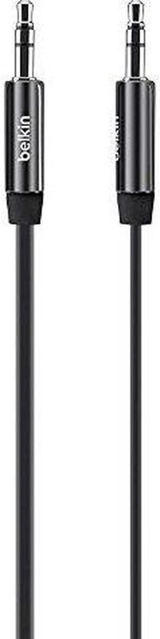 Alt view image 9 of 10 - BELKIN COMPONENTS AV10127TT03-BLK CABLE,3.5MM AUDIO,M/M,FLAT,STRAIGHT,NIC