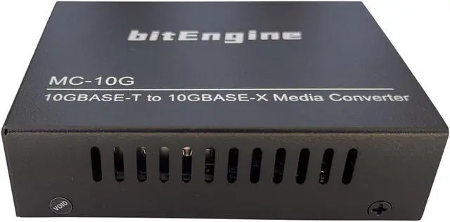 Alt view image 3 of 7 - 10G Media Converter, 10 Gigabit Copper to 10G Fiber Ethernet, Unmanaged 1x 1G/2.5G/5G/10GBase-T RJ45 to 1x 10GBase-X SFP+ Slot, Support 10G SR/LR SFP+ Module, Single
