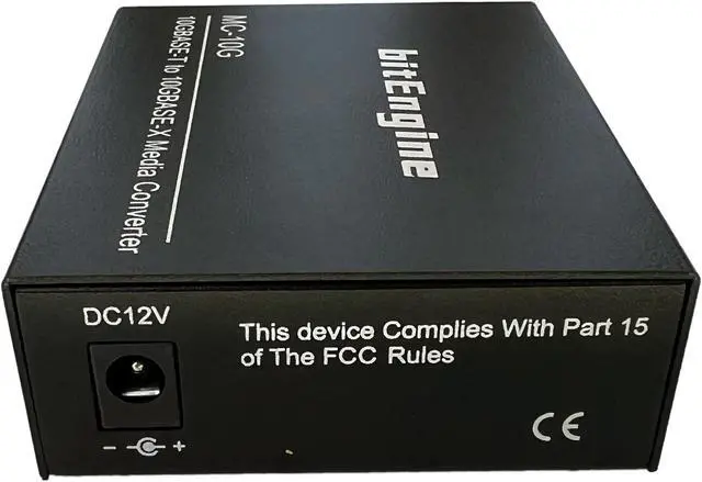 Alt view image 4 of 7 - 10G Media Converter, 10 Gigabit Copper to 10G Fiber Ethernet, Unmanaged 1x 1G/2.5G/5G/10GBase-T RJ45 to 1x 10GBase-X SFP+ Slot, Support 10G SR/LR SFP+ Module, Single