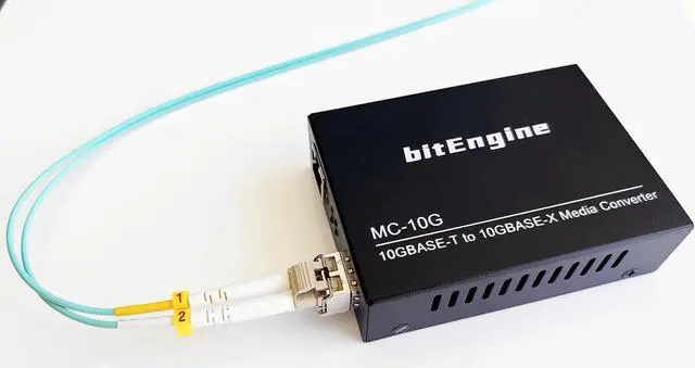 Alt view image 7 of 7 - 10G Media Converter, 10 Gigabit Copper to 10G Fiber Ethernet, Unmanaged 1x 1G/2.5G/5G/10GBase-T RJ45 to 1x 10GBase-X SFP+ Slot, Support 10G SR/LR SFP+ Module, Single