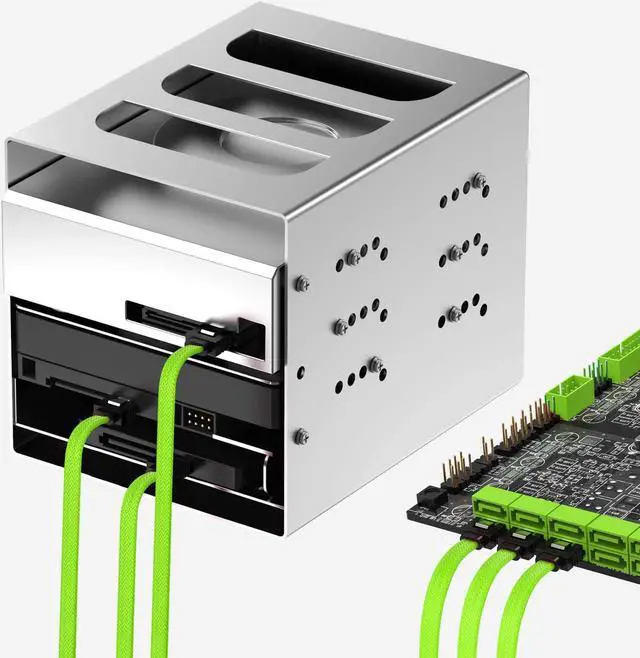 Alt view image 5 of 7 - 3PACK SATA Cable III 3 Pack 6Gbps Straight HDD SDD Data Cable with Locking Latch 50cm 18 Inch for SATA HDD, SSD, CD Driver, CD Writer, Green