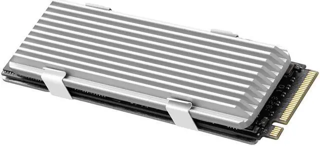 Alt view image 2 of 7 - M.2 heatsink 2280 SSD Heat Sink, Only Support Single-Sided 2280 M.2 SSD, with Thermal Silicone Pad for PS5 PCIE NVME M.2 SSD or NGFF SATA M.2 SSD Computer and PC,