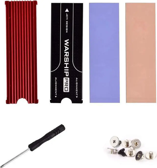 Alt view image 2 of 5 - M.2 2280 SSD Heatsink, PCIE NVME or SATA M.2 2280 SSD Double-Sided Heat Sink, M.2 SSD Heatsink for PS5/ PC, Support Samsung 990 980 Pro & WD Black SN770 SN850 Red