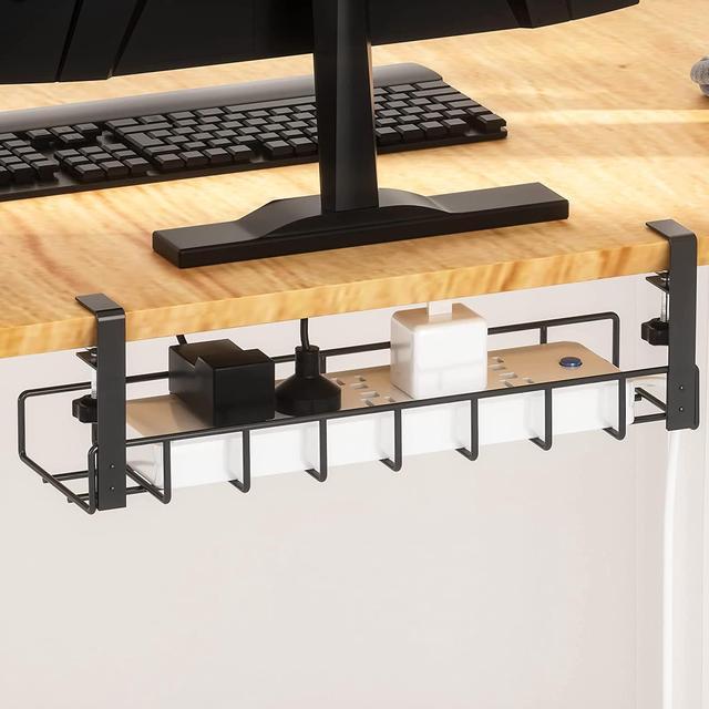 Under Desk Cable Management Silver Black Metal Tray Wire Cord Organizer -  China Cable Management, Metal Tray