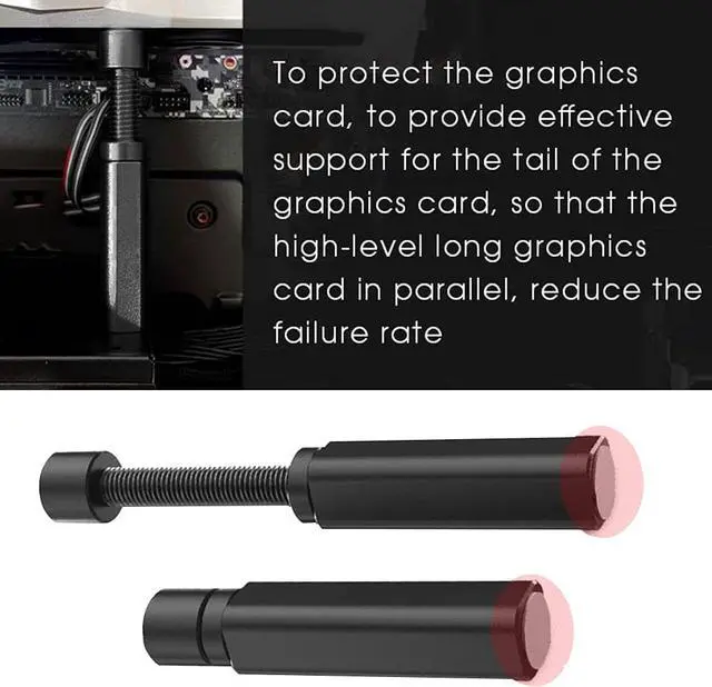 Alt view image 3 of 7 - GPU Support Bracket Graphics Card GPU Brace Support, Video Card Sag Holder Bracket Universal VGA Graphics Card Holder for Computer Cases GPU Stand Magnetic Graphics Card Bracket