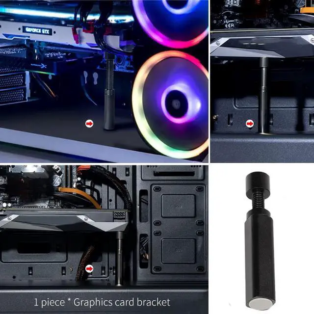 Alt view image 4 of 7 - GPU Support Bracket Graphics Card GPU Brace Support, Video Card Sag Holder Bracket Universal VGA Graphics Card Holder for Computer Cases GPU Stand Magnetic Graphics Card Bracket