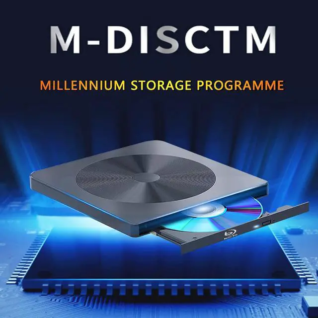 Alt view image 5 of 6 - External Blu ray Drive BD Player Read/Write Portable Blu-ray Drive Burner USB 3.0 and Type-C DVD Burner 3D Bluray Drive Compatible with/Win10/ Mac OS External blu-ray Drives blu ray Burner