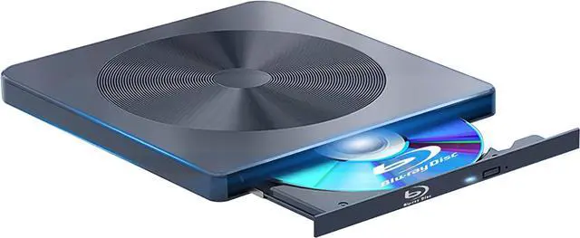Main image of External Blu ray Drive BD Player Read/Write Portable Blu-ray Drive Burner USB 3.0 and Type-C DVD Burner 3D Bluray Drive Compatible with/Win10/ Mac OS External blu-ray Drives blu ray Burner