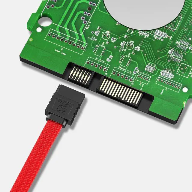 Alt view image 5 of 7 - 3PACK SATA Cable III 3 Pack 6Gbps Straight HDD SDD Data Cable with Locking Latch 18 Inch for SATA HDD, SSD, CD Driver, CD Writer Red