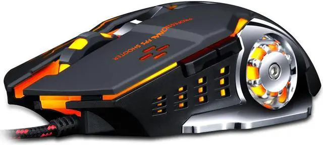 Alt view image 2 of 7 - Thunder Wolf Viper 8kHz ultra-light wired gaming mouse for both hands: the fastest gaming switch -20K DPI optical sensor-chroma RGB lighting-6 programmable buttons-8000Hz HyperPpoll-classic multi-colo
