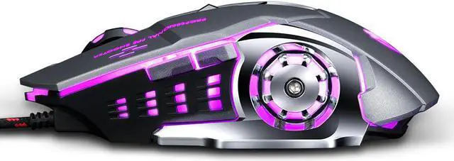 Alt view image 3 of 7 - Thunder Wolf Viper 8kHz ultra-light wired gaming mouse for both hands: the fastest gaming switch -20K DPI optical sensor-chroma RGB lighting-6 programmable buttons-8000Hz HyperPpoll-classic multi-colo
