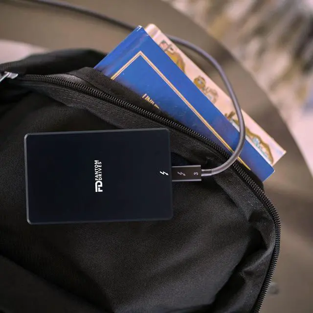 Alt view image 5 of 8 - Fantom Drives 4 TB Solid State Drive External USB 3.2 Type C TB3X3000N4TB