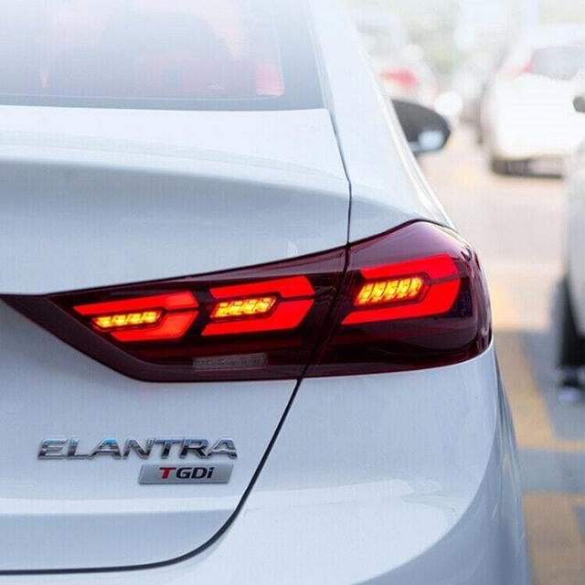 LED Tail Light For Hyundai Elantra 2016 2017 2018 Red LED Rear