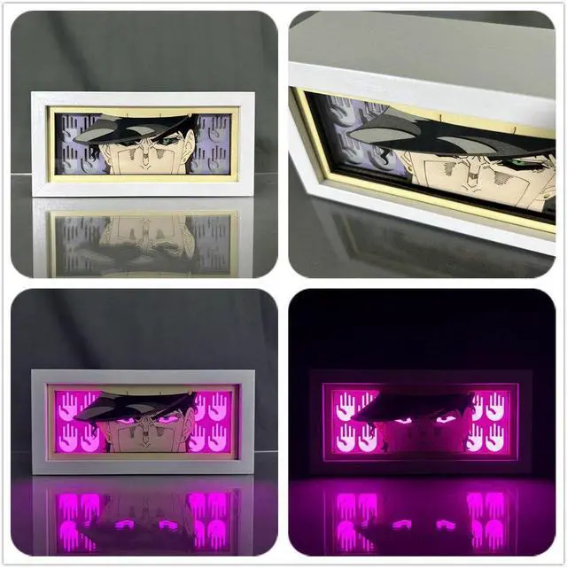 Alt view image 2 of 4 - Anime Lamp JoJo Bizarre Adventure Figure Bedroom Decor Night Light Birthday Gift JJBA Led Light Kujo Jotaro