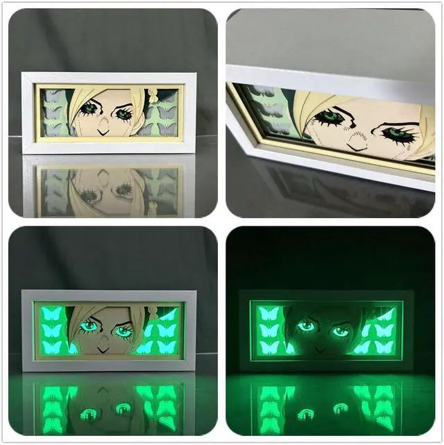 Alt view image 3 of 4 - Anime Lamp JoJo Bizarre Adventure Figure Bedroom Decor Night Light Birthday Gift JJBA Led Light Jolyne Cujoh