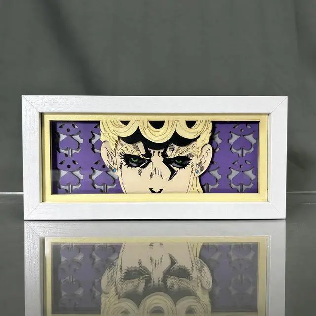 Alt view image 4 of 4 - Anime Lamp JoJo Bizarre Adventure Figure Bedroom Decor Night Light Birthday Gift JJBA Led Light Giorno Giovanna