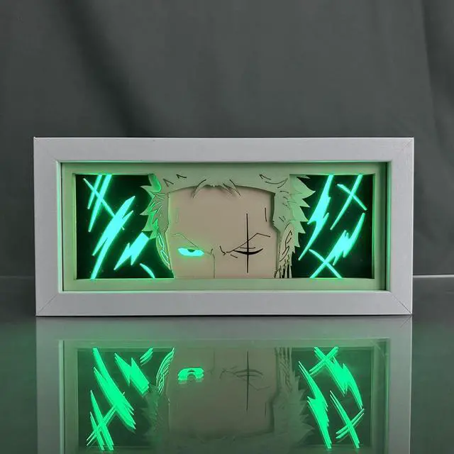 Main image of Anime Lamp Roronoa Zoro Figure For Bedroom Decor Night Light Led Light Anime Atmosphere Desk Lamp