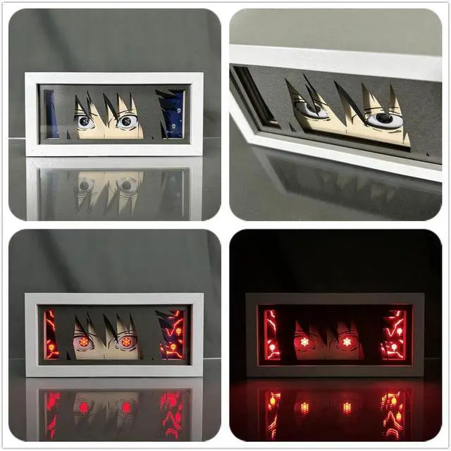 Alt view image 2 of 3 - Anime Lamp Uchiha Sasuke Figure Bedroom Decor Night Light Birthday Gift Led Light