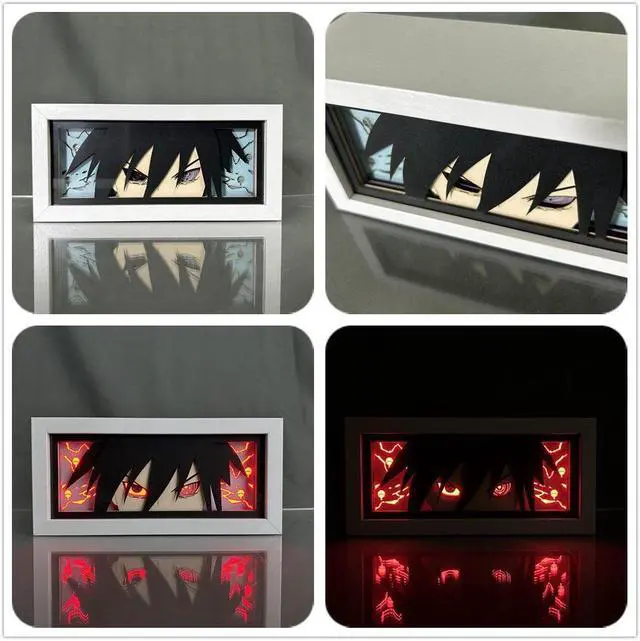 Alt view image 2 of 3 - Anime Lamp Uchiha Sasuke/ Figure Bedroom Decor Night Light Birthday Gift Led Light
