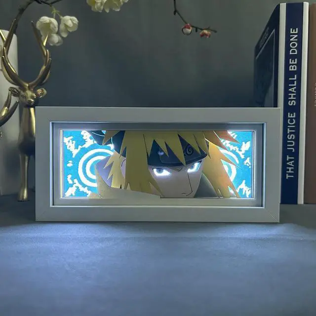 Alt view image 3 of 5 - Anime Lamp Namikaze Minato Figure Bedroom Decor Night Light Birthday Gift Led Light