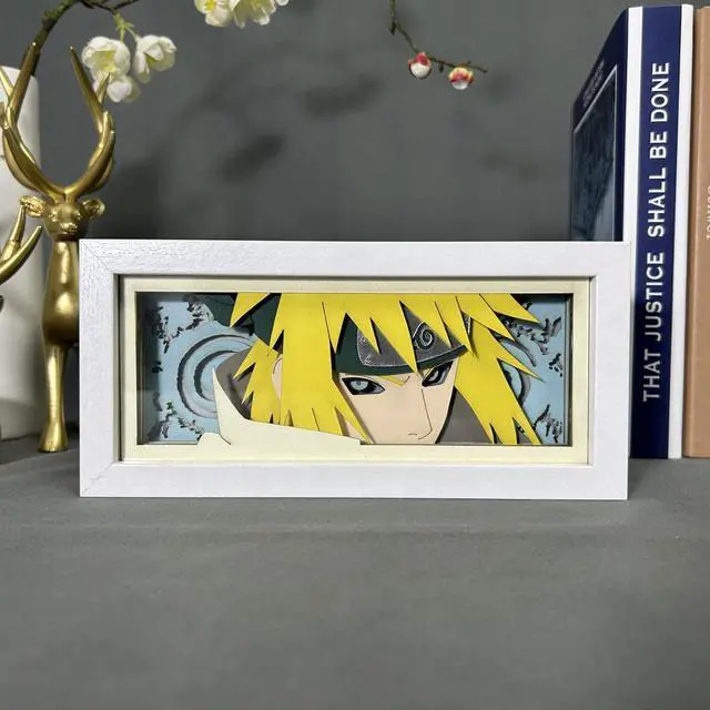 Alt view image 4 of 5 - Anime Lamp Namikaze Minato Figure Bedroom Decor Night Light Birthday Gift Led Light