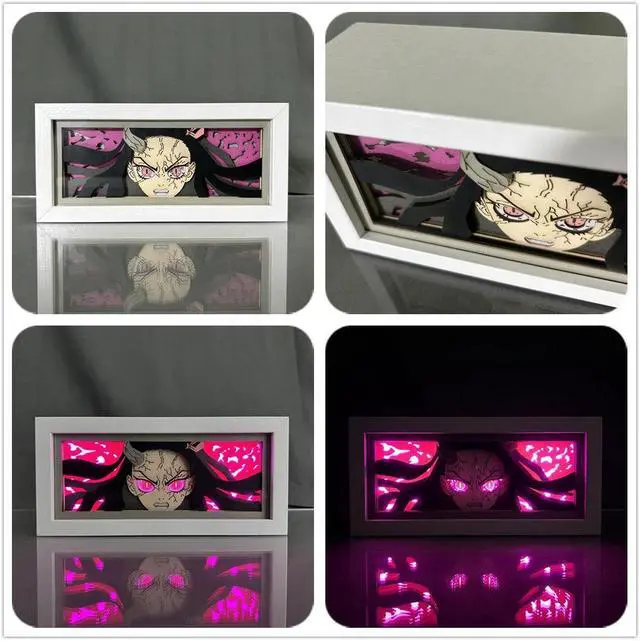 Alt view image 2 of 3 - Anime Lamp Kamado Nezuko Figure Bedroom Decor Night Light Birthday Gift Led Light
