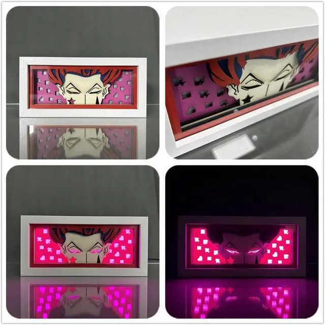 Alt view image 2 of 3 - Anime Lamp Hisoka Figure For Bedroom Decor Night Light Led Light Anime Atmosphere Desk Lamp