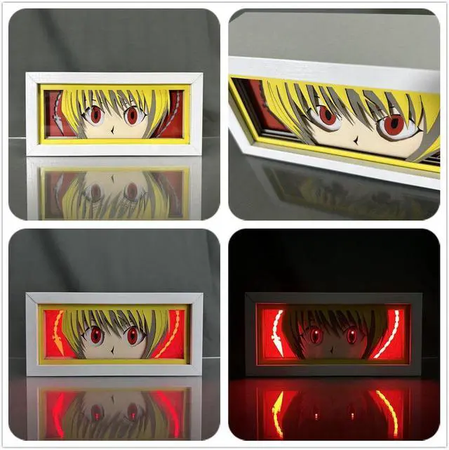 Alt view image 2 of 3 - Anime Lamp Kurapika Figure For Bedroom Decor Night Light Led Light Anime Atmosphere Desk Lamp