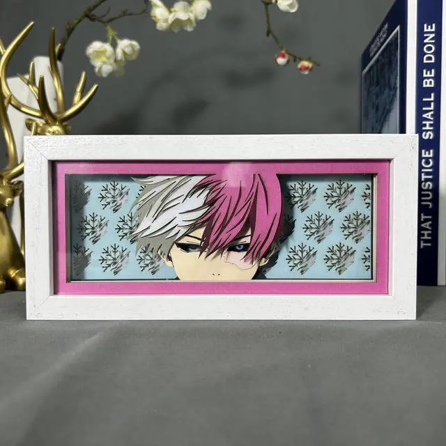 Alt view image 3 of 5 - Anime Lamp Todoroki Shoto Figure Night Light Bedroom Decor Led Light Anime Desk Lamp Birthday Gift