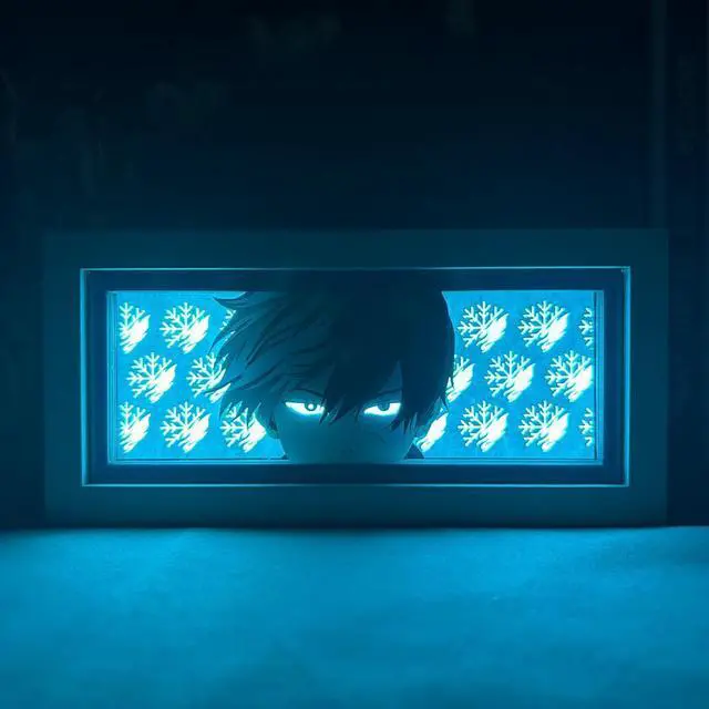 Alt view image 2 of 5 - Anime Lamp Todoroki Shoto Figure Night Light Bedroom Decor Led Light Anime Desk Lamp Birthday Gift