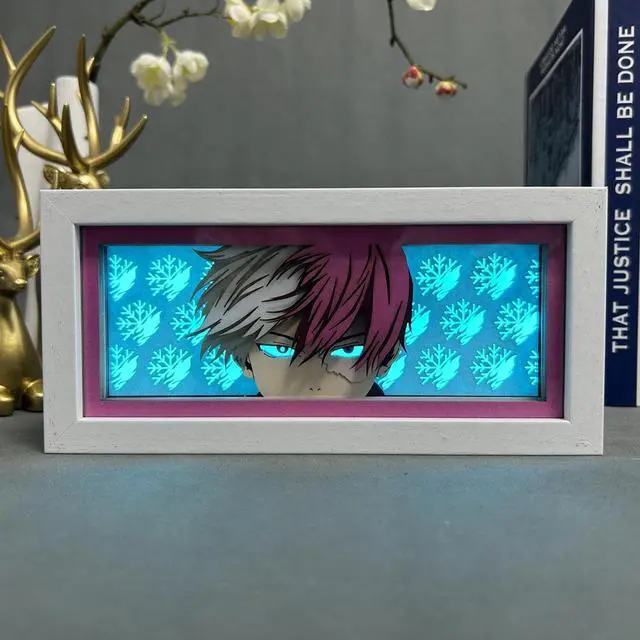 Main image of Anime Lamp Todoroki Shoto Figure Night Light Bedroom Decor Led Light Anime Desk Lamp Birthday Gift