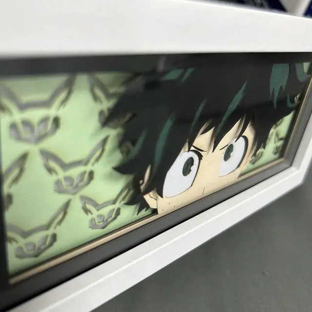 Alt view image 3 of 5 - Anime Lamp Midoriya Izuku Figure Night Light Bedroom Decor Led Light deku Desk Lamp Birthday Gift