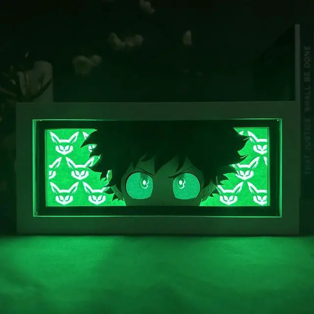 Alt view image 2 of 5 - Anime Lamp Midoriya Izuku Figure Night Light Bedroom Decor Led Light deku Desk Lamp Birthday Gift