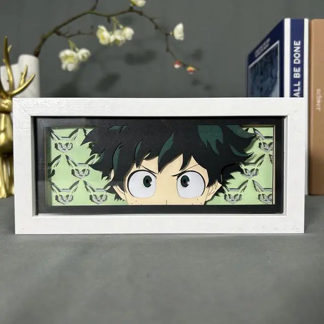 Alt view image 4 of 5 - Anime Lamp Midoriya Izuku Figure Night Light Bedroom Decor Led Light deku Desk Lamp Birthday Gift