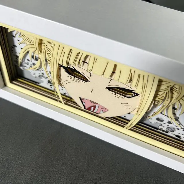 Alt view image 4 of 5 - Anime Lamp Cross my body Figure Night Light Bedroom Decor Led Light Himiko Toga Desk Lamp Birthday Gift