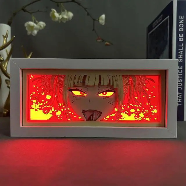 Main image of Anime Lamp Cross my body Figure Night Light Bedroom Decor Led Light Himiko Toga Desk Lamp Birthday Gift