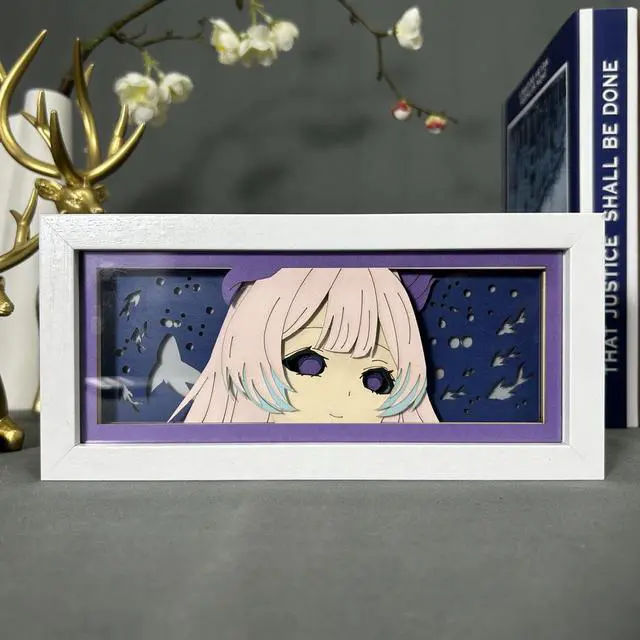 Alt view image 4 of 5 - Genshin Impact Anime Lamp Sangonomiya Kokomi Figure Night Light Bedroom Decor Led Light Anime Desk Lamp Birthday Gift