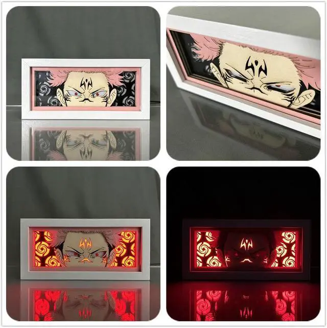 Alt view image 2 of 3 - Anime Lamp Ryomen Sukuna Figure Night Light Bedroom Decor Led Light Anime Desk Lamp Birthday Gift