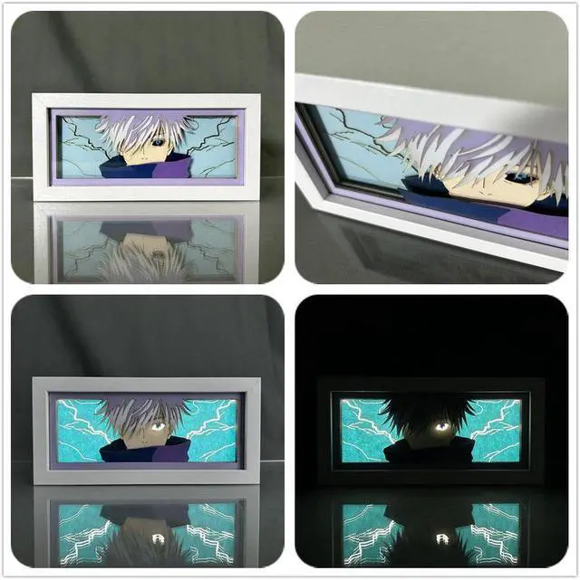 Alt view image 2 of 3 - Anime Lamp Satoru Gojo Figure Night Light Bedroom Decor Led Light Anime Desk Lamp Birthday Gift