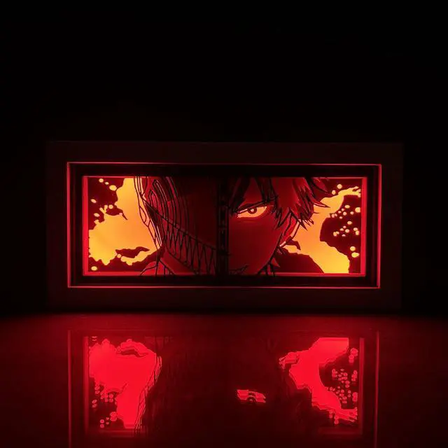 Alt view image 2 of 4 - Chainsaw Man Anime Lamp Denji/Chainsaw Man Figure Night Light Bedroom Decor Led Light Anime Desk Lamp Birthday Gift