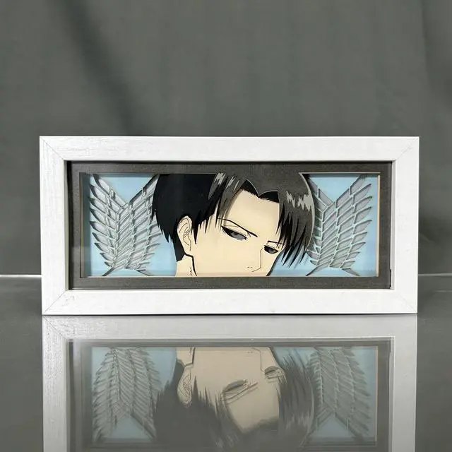 Alt view image 2 of 4 - Anime Lamp Levi Ackerman Figure Night Light Bedroom Decor Led Light Anime Desk Lamp Birthday Gift