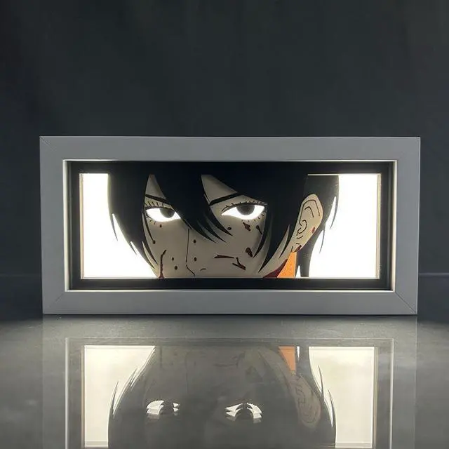 Main image of Anime Lamp Mikasa Ackerman Figure Night Light Bedroom Decor Led Light Anime Desk Lamp Birthday Gift