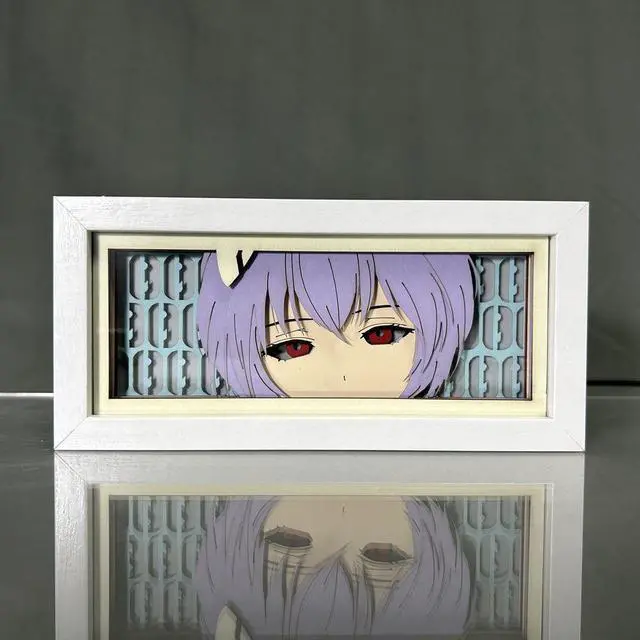 Alt view image 2 of 4 - Anime Lamp Ayanami Rei Figure Night Light Bedroom Decor Led Light Anime Desk Lamp Birthday Gift