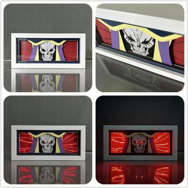 Alt view image 3 of 4 - Anime Lamp Ainz Ooal Gown Figure Night Light Bedroom Decor Led Light Anime Desk Lamp Birthday Gift