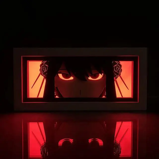 Alt view image 2 of 4 - Anime Lamp Yor Forger Figure Night Light Bedroom Decor Led Light Anime Desk Lamp Birthday Gift