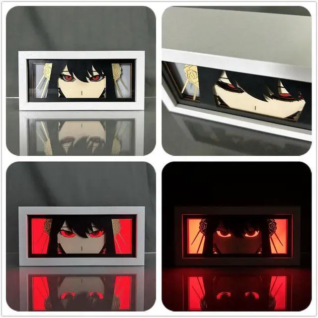 Alt view image 3 of 4 - Anime Lamp Yor Forger Figure Night Light Bedroom Decor Led Light Anime Desk Lamp Birthday Gift